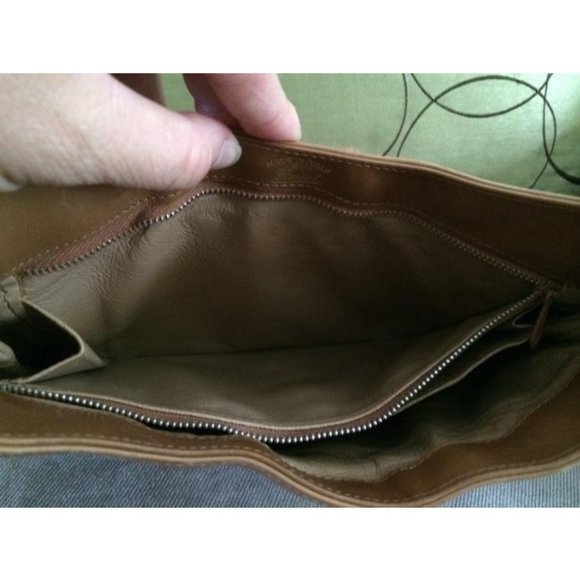 Gucci Vintage Top Handle Satchel Camel Leather Accordion Bottom - Picture 3 of 10